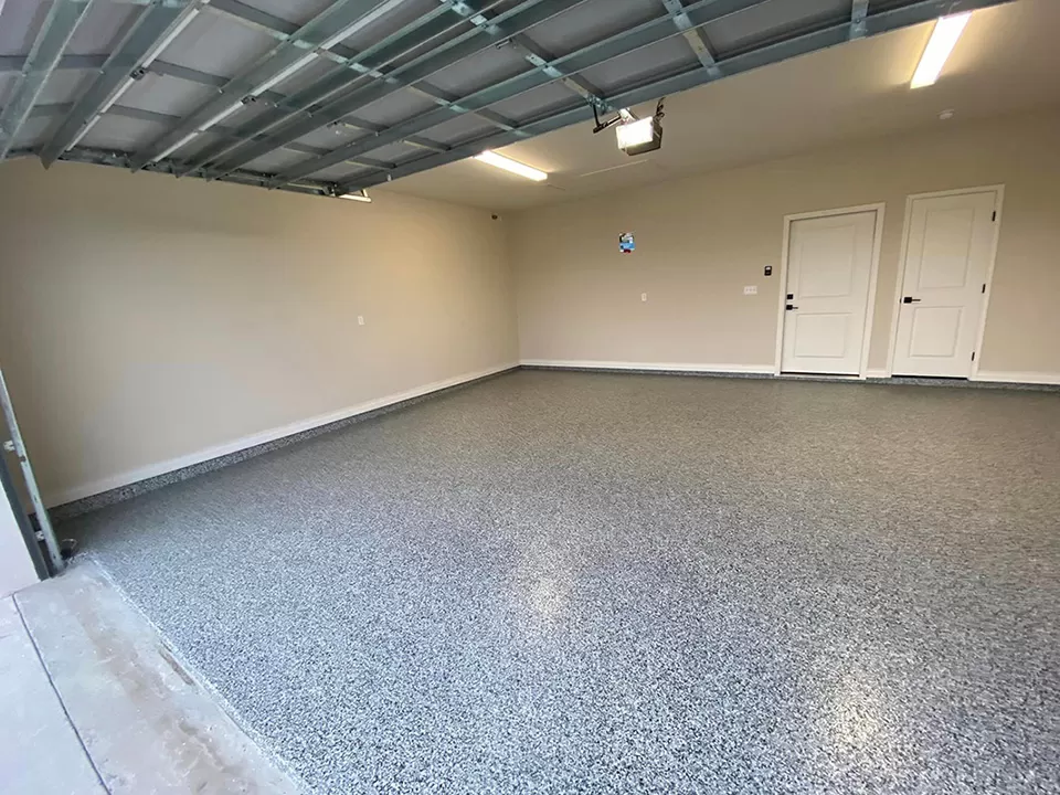 Epoxy Floor Coating in Progress